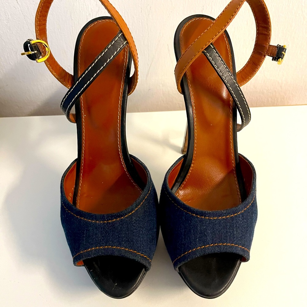 Sergio Rossi Jeans Shoes Size 38